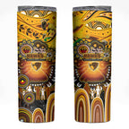 NAIDOC Week 2025 Hawks Football Skinny Tumbler Aboriginal Dot Painting