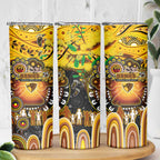 NAIDOC Week 2025 Hawks Football Skinny Tumbler Aboriginal Dot Painting