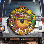 NAIDOC Week 2025 Hawks Football Spare Tire Cover Aboriginal Dot Painting