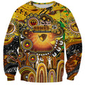 Personalised NAIDOC Week 2025 Hawks Football Sweatshirt Aboriginal Dot Painting