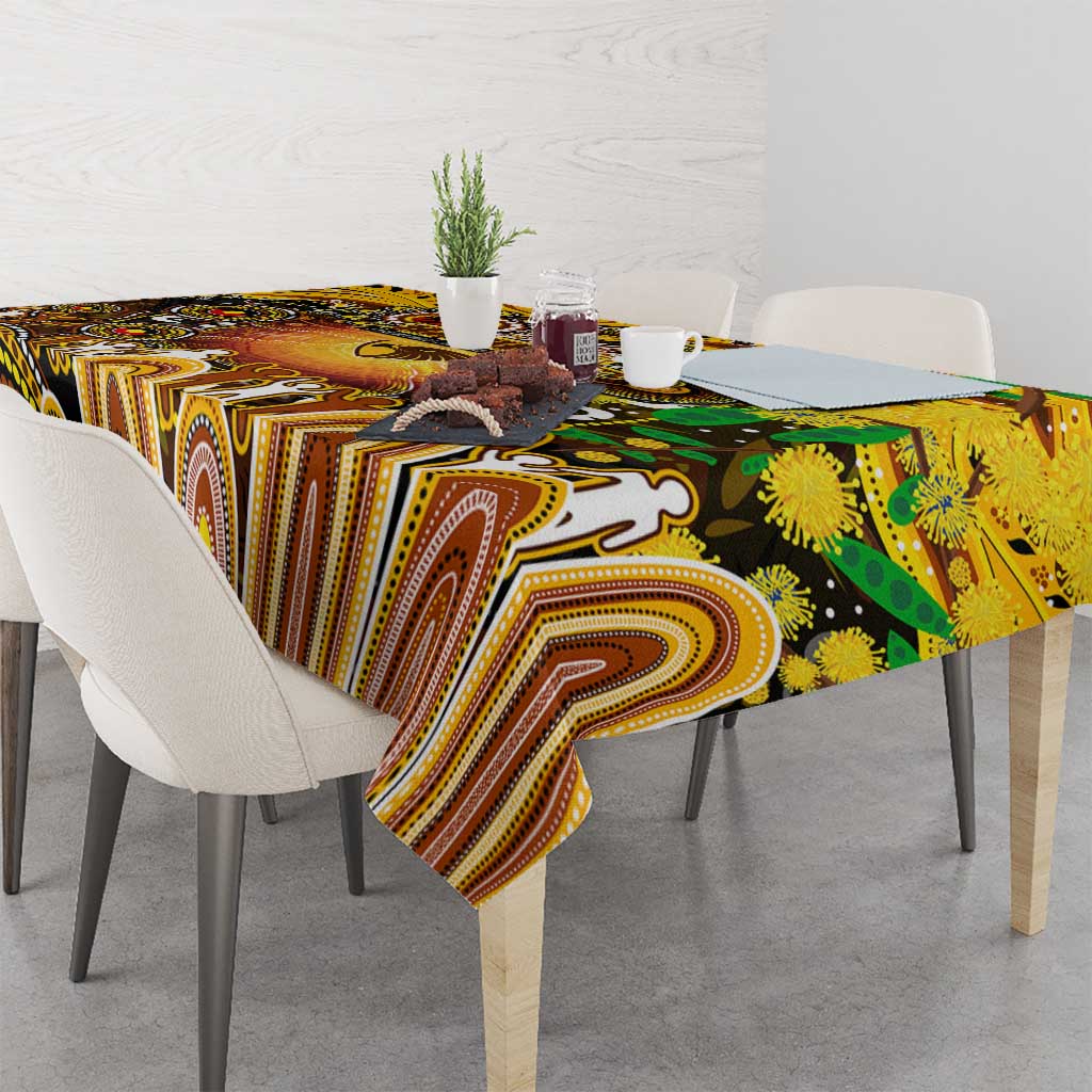 NAIDOC Week 2025 Hawks Football Tablecloth Aboriginal Dot Painting