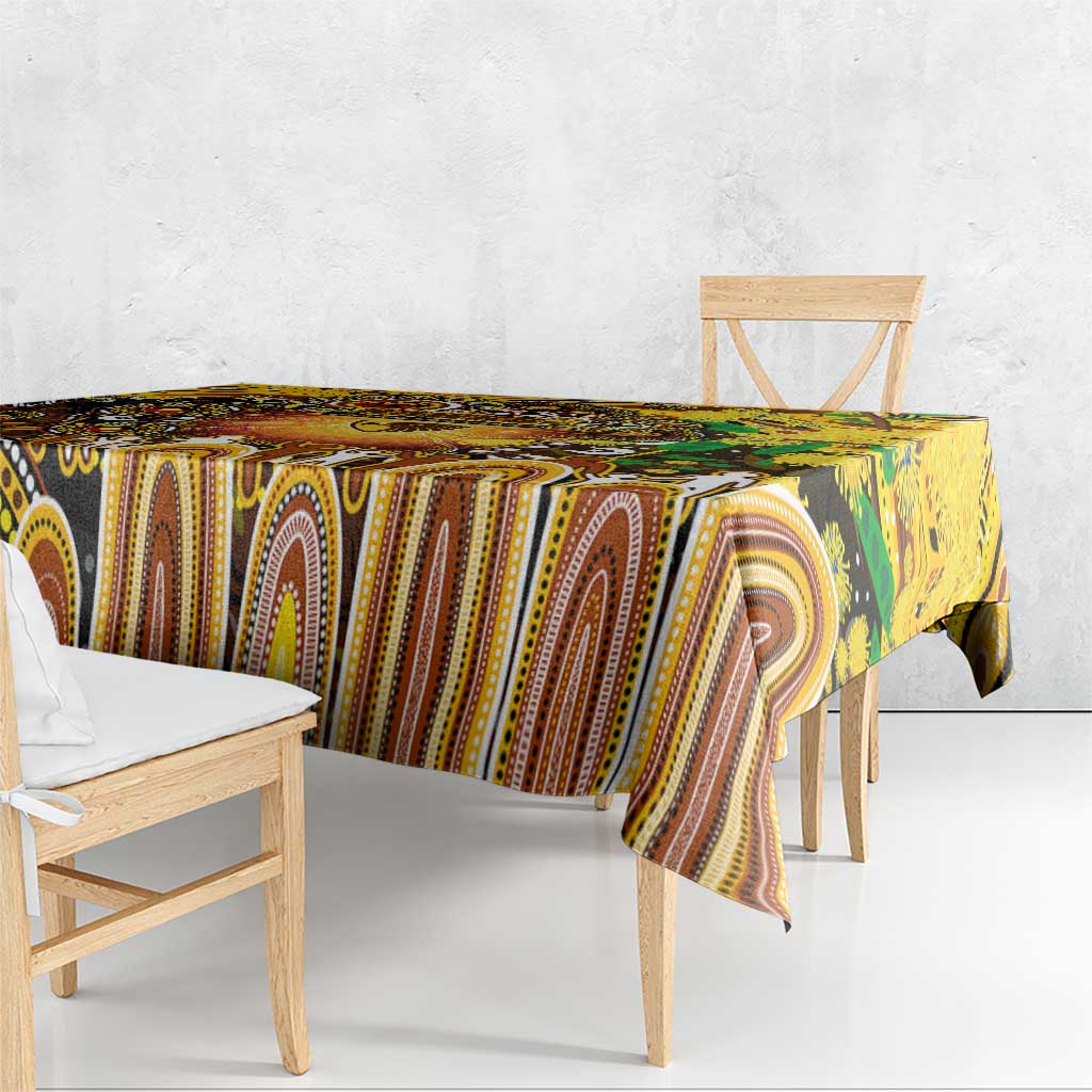 NAIDOC Week 2025 Hawks Football Tablecloth Aboriginal Dot Painting