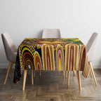 NAIDOC Week 2025 Hawks Football Tablecloth Aboriginal Dot Painting