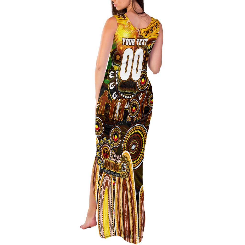 Personalised NAIDOC Week 2025 Hawks Football Tank Maxi Dress Aboriginal Dot Painting