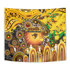 NAIDOC Week 2025 Hawks Football Tapestry Aboriginal Dot Painting