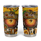 NAIDOC Week 2025 Hawks Football Tumbler Cup Aboriginal Dot Painting