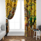 NAIDOC Week 2025 Hawks Football Window Curtain Aboriginal Dot Painting
