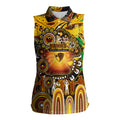 Personalised NAIDOC Week 2025 Hawks Football Women Sleeveless Polo Shirt Aboriginal Dot Painting