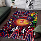 NAIDOC Week 2025 Demons Football Area Rug Aboriginal Dot Painting