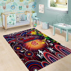 NAIDOC Week 2025 Demons Football Area Rug Aboriginal Dot Painting