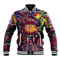 Personalised NAIDOC Week 2025 Demons Football Baseball Jacket Aboriginal Dot Painting