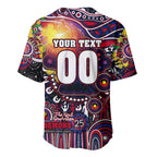 Personalised NAIDOC Week 2025 Demons Football Baseball Jersey Aboriginal Dot Painting