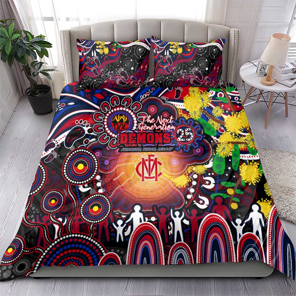NAIDOC Week 2025 Demons Football Bedding Set Aboriginal Dot Painting
