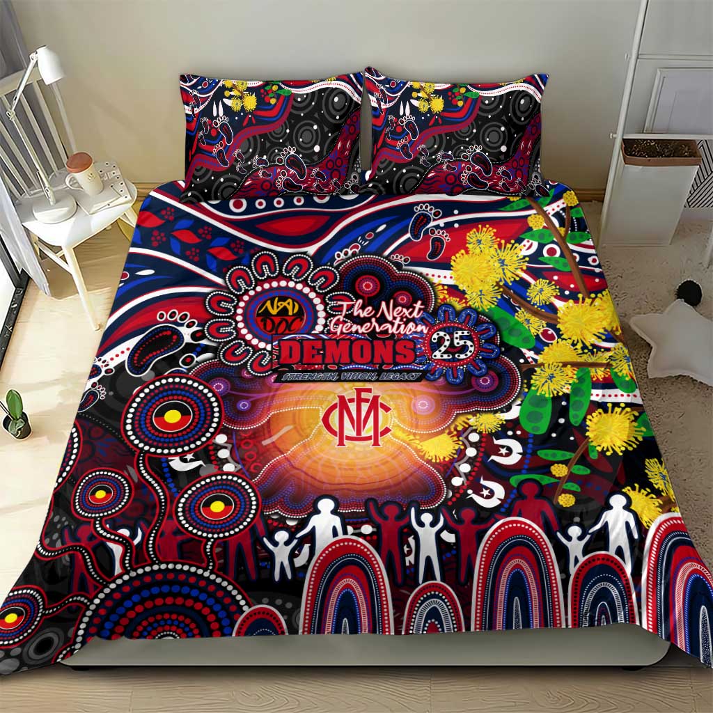 NAIDOC Week 2025 Demons Football Bedding Set Aboriginal Dot Painting