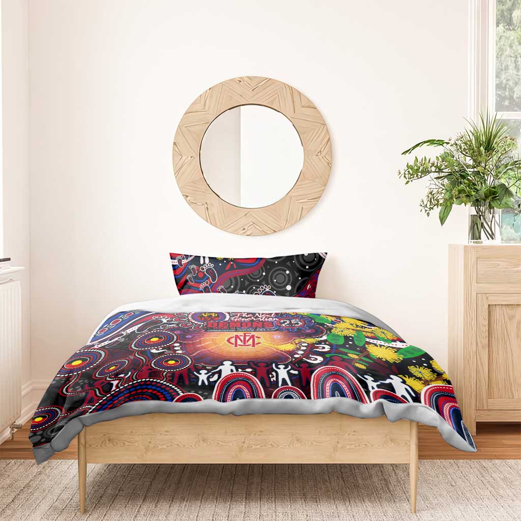 NAIDOC Week 2025 Demons Football Bedding Set Aboriginal Dot Painting