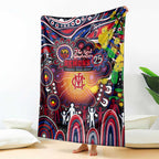 NAIDOC Week 2025 Demons Football Blanket Aboriginal Dot Painting