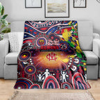 NAIDOC Week 2025 Demons Football Blanket Aboriginal Dot Painting