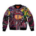 Personalised NAIDOC Week 2025 Demons Football Bomber Jacket Aboriginal Dot Painting