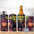 NAIDOC Week 2025 Demons Football 4 in 1 Can Cooler Tumbler Aboriginal Dot Painting