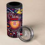 NAIDOC Week 2025 Demons Football 4 in 1 Can Cooler Tumbler Aboriginal Dot Painting