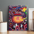 NAIDOC Week 2025 Demons Football Canvas Wall Art Aboriginal Dot Painting