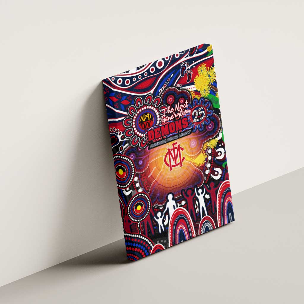 NAIDOC Week 2025 Demons Football Canvas Wall Art Aboriginal Dot Painting