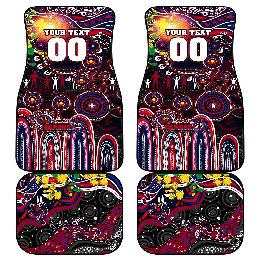 NAIDOC Week 2025 Demons Football Car Mats Aboriginal Dot Painting