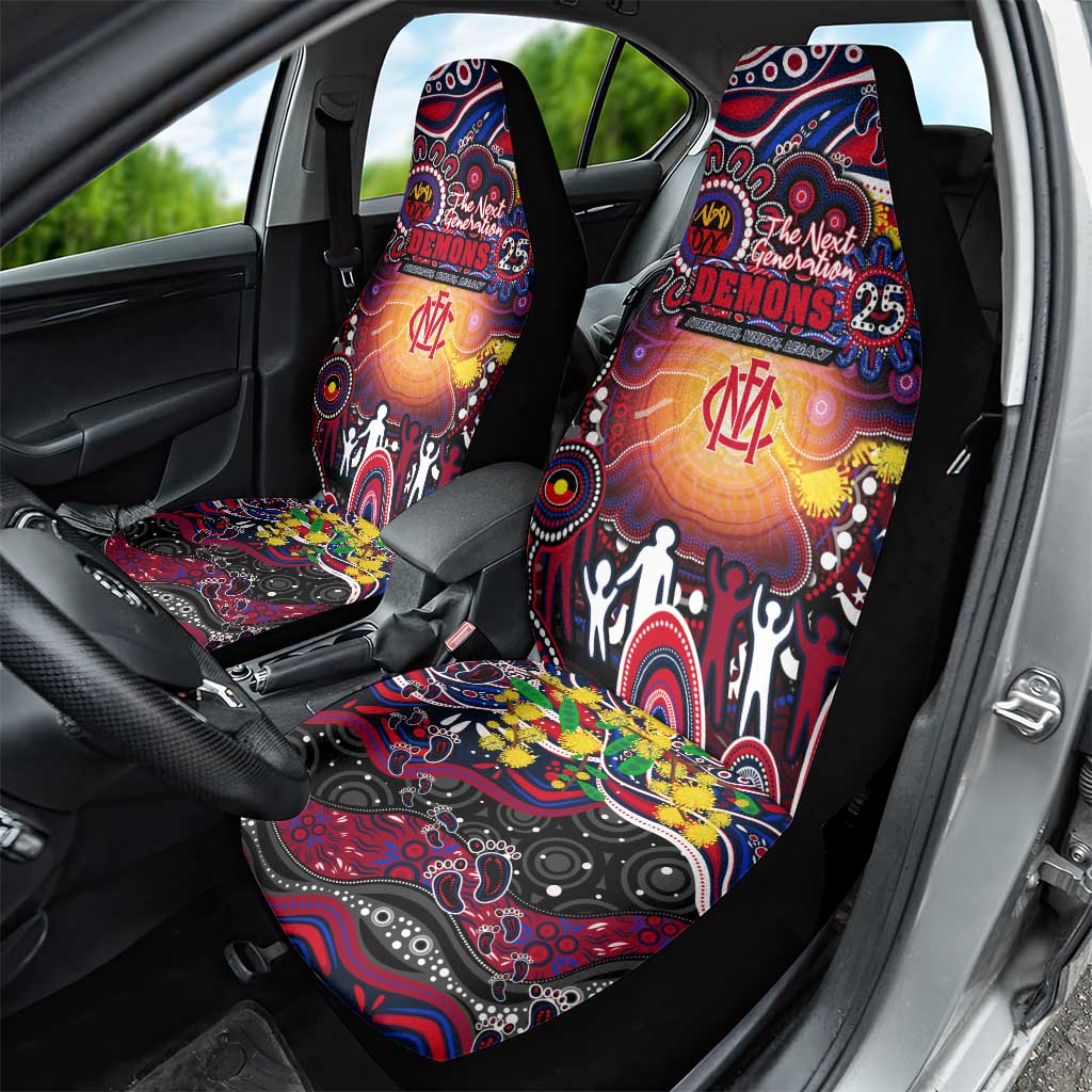 NAIDOC Week 2025 Demons Football Car Seat Cover Aboriginal Dot Painting