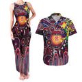 Personalised NAIDOC Week 2025 Demons Football Couples Matching Tank Maxi Dress and Hawaiian Shirt Aboriginal Dot Painting