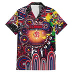 Personalised NAIDOC Week 2025 Demons Football Family Matching Mermaid Dress and Hawaiian Shirt Aboriginal Dot Painting