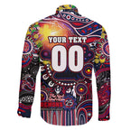 Personalised NAIDOC Week 2025 Demons Football Family Matching Short Sleeve Bodycon Dress and Hawaiian Shirt Aboriginal Dot Painting