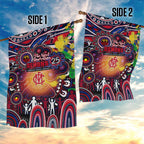 NAIDOC Week 2025 Demons Football Garden Flag Aboriginal Dot Painting