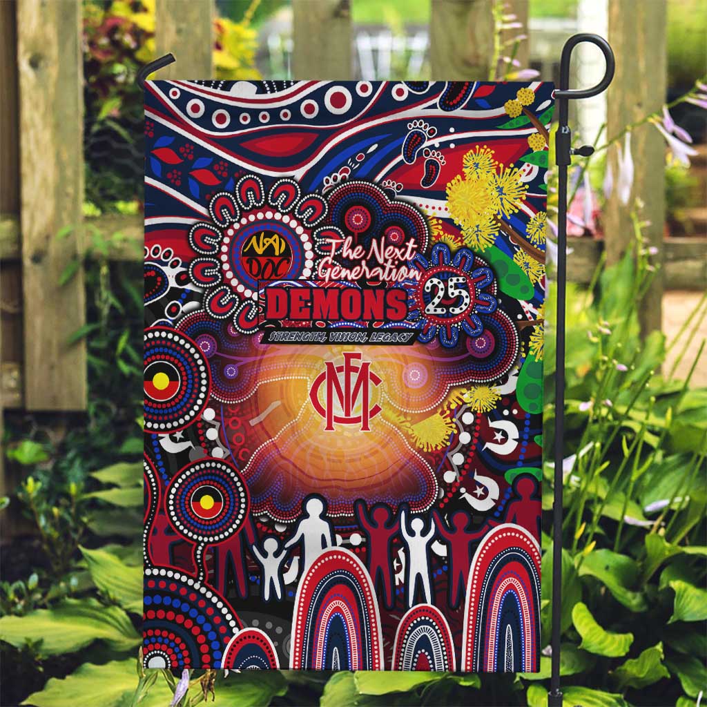 NAIDOC Week 2025 Demons Football Garden Flag Aboriginal Dot Painting