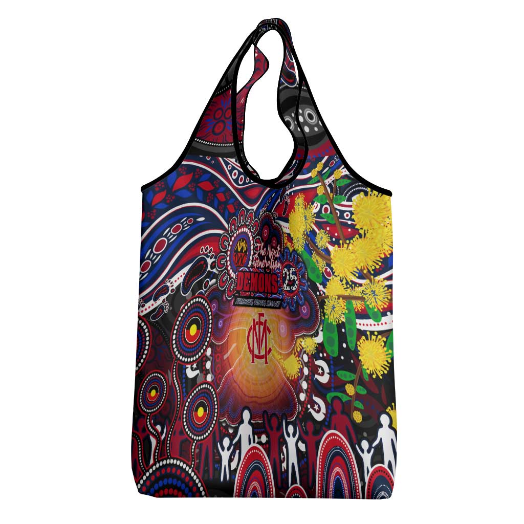 NAIDOC Week 2025 Demons Football Grocery Bag Aboriginal Dot Painting