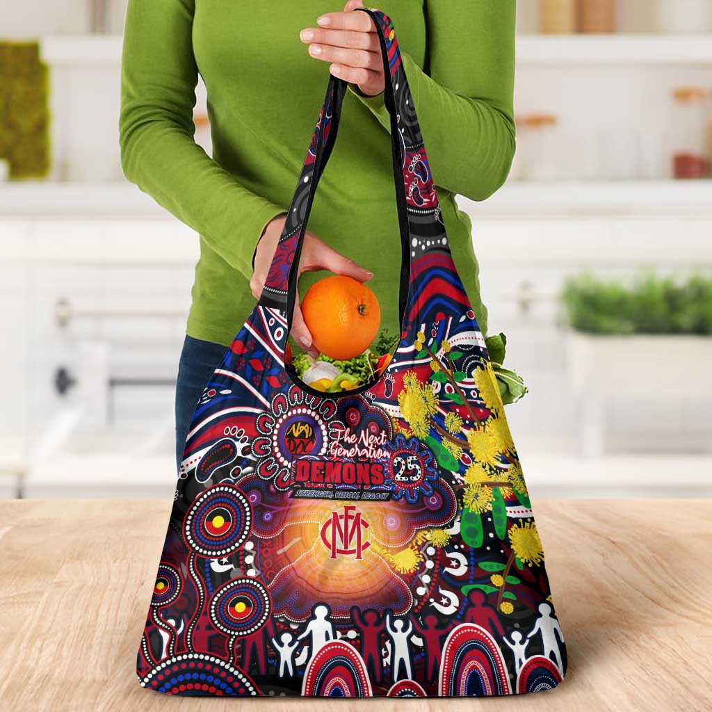 NAIDOC Week 2025 Demons Football Grocery Bag Aboriginal Dot Painting