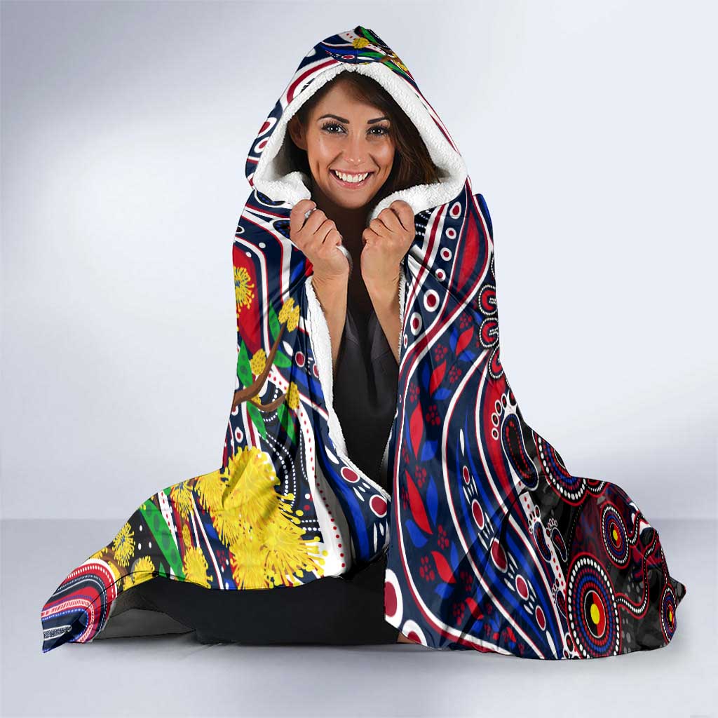 NAIDOC Week 2025 Demons Football Hooded Blanket Aboriginal Dot Painting
