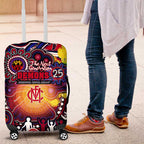 NAIDOC Week 2025 Demons Football Luggage Cover Aboriginal Dot Painting