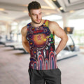 Personalised NAIDOC Week 2025 Demons Football Men Tank Top Aboriginal Dot Painting