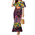 Personalised NAIDOC Week 2025 Demons Football Mermaid Dress Aboriginal Dot Painting