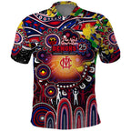 Personalised NAIDOC Week 2025 Demons Football Polo Shirt Aboriginal Dot Painting