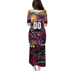 Personalised NAIDOC Week 2025 Demons Football Puletasi Aboriginal Dot Painting