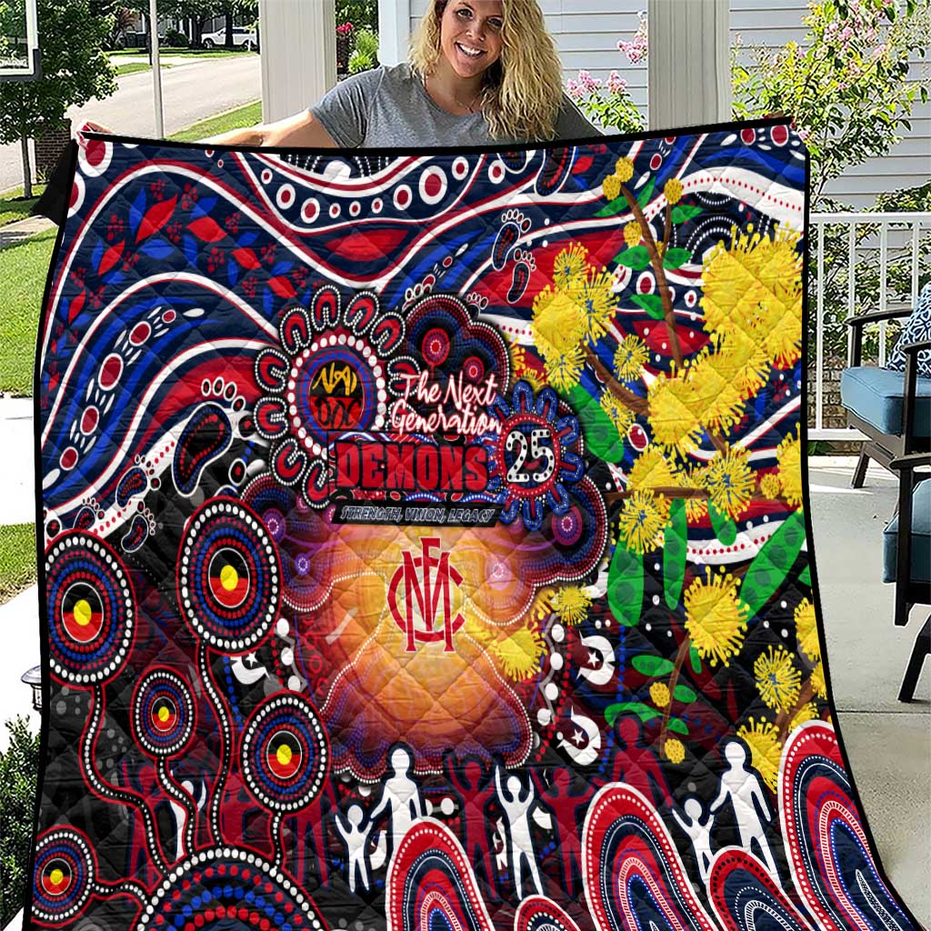 NAIDOC Week 2025 Demons Football Quilt Aboriginal Dot Painting