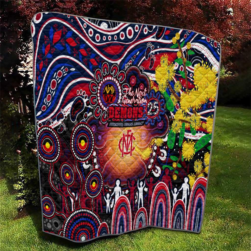 NAIDOC Week 2025 Demons Football Quilt Aboriginal Dot Painting