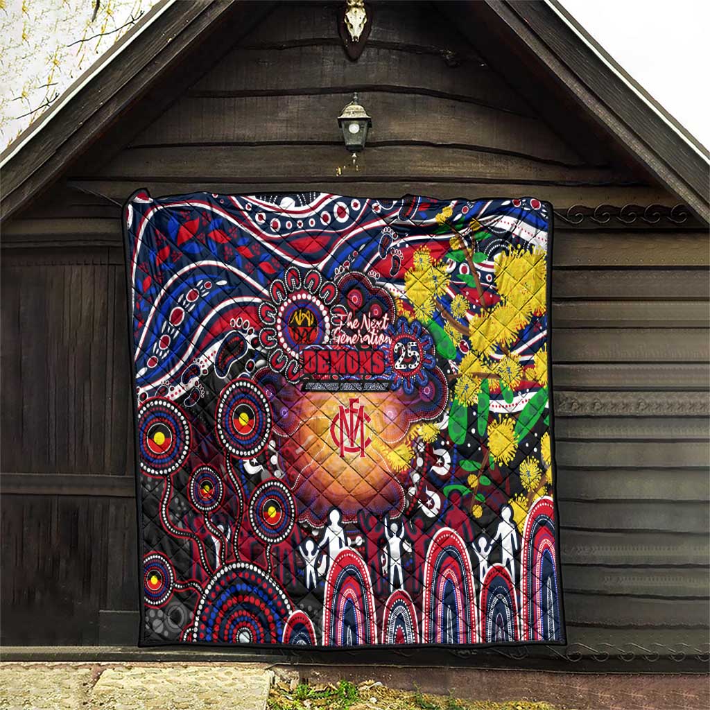 NAIDOC Week 2025 Demons Football Quilt Aboriginal Dot Painting