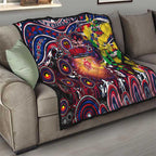 NAIDOC Week 2025 Demons Football Quilt Aboriginal Dot Painting