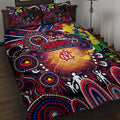 NAIDOC Week 2025 Demons Football Quilt Bed Set Aboriginal Dot Painting