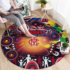 NAIDOC Week 2025 Demons Football Round Carpet Aboriginal Dot Painting