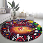 NAIDOC Week 2025 Demons Football Round Carpet Aboriginal Dot Painting