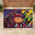 NAIDOC Week 2025 Demons Football Rubber Doormat Aboriginal Dot Painting