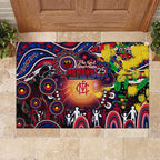 NAIDOC Week 2025 Demons Football Rubber Doormat Aboriginal Dot Painting